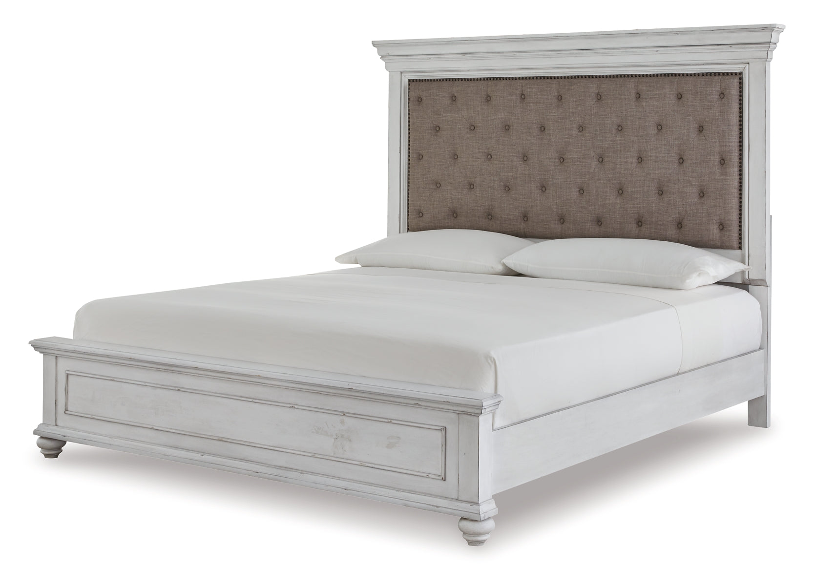 Kanwyn Queen Panel Bed with Mirrored Dresser and Chest at Towne & Country Furniture (AL) furniture, home furniture, home decor, sofa, bedding