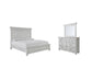 Kanwyn Queen Panel Bed with Mirrored Dresser at Towne & Country Furniture (AL) furniture, home furniture, home decor, sofa, bedding
