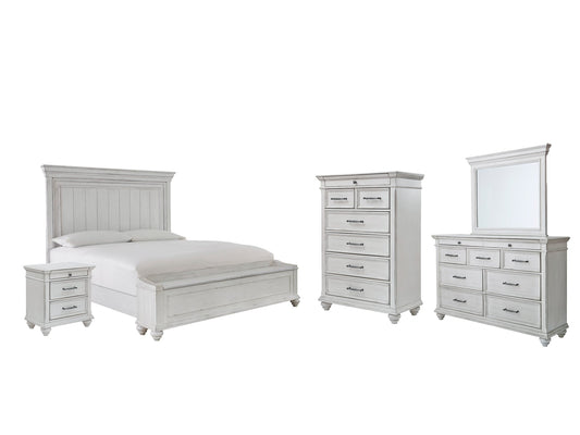 Kanwyn Queen Panel Bed with Storage with Mirrored Dresser, Chest and Nightstand at Towne & Country Furniture (AL) furniture, home furniture, home decor, sofa, bedding