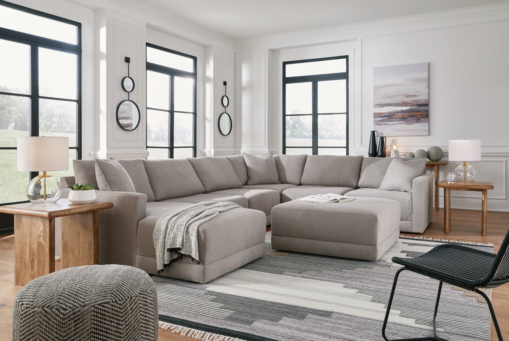 Katany 6-Piece Sectional with Ottoman at Towne & Country Furniture (AL) furniture, home furniture, home decor, sofa, bedding