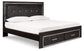 Kaydell King Panel Bed with Storage with Mirrored Dresser, Chest and Nightstand at Towne & Country Furniture (AL) furniture, home furniture, home decor, sofa, bedding