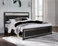 Kaydell King Upholstered Panel Bed with Mirrored Dresser and Chest at Towne & Country Furniture (AL) furniture, home furniture, home decor, sofa, bedding