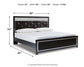 Kaydell King Upholstered Panel Bed with Mirrored Dresser at Towne & Country Furniture (AL) furniture, home furniture, home decor, sofa, bedding