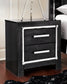 Kaydell King Upholstered Panel Storage Platform Bed with Mirrored Dresser and 2 Nightstands at Towne & Country Furniture (AL) furniture, home furniture, home decor, sofa, bedding