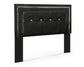 Kaydell Queen/Full Upholstered Panel Headboard with Mirrored Dresser and 2 Nightstands at Towne & Country Furniture (AL) furniture, home furniture, home decor, sofa, bedding