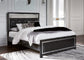 Kaydell Queen Upholstered Panel Bed with Mirrored Dresser at Towne & Country Furniture (AL) furniture, home furniture, home decor, sofa, bedding