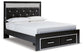 Kaydell Queen Upholstered Panel Storage Platform Bed with Dresser at Towne & Country Furniture (AL) furniture, home furniture, home decor, sofa, bedding