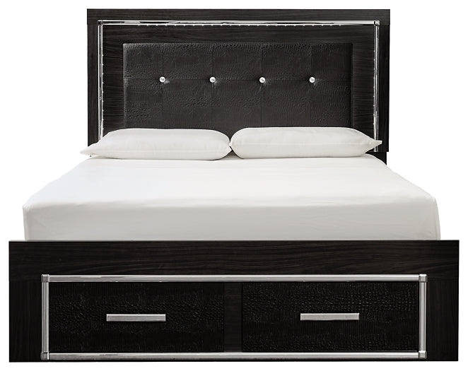 Kaydell  Upholstered Panel Bed With Storage at Towne & Country Furniture (AL) furniture, home furniture, home decor, sofa, bedding