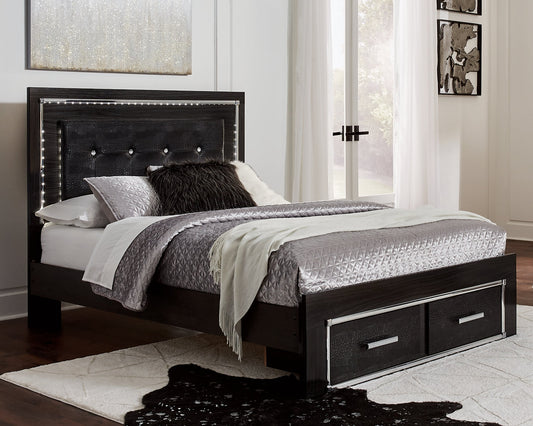 Kaydell  Upholstered Panel Bed With Storage at Towne & Country Furniture (AL) furniture, home furniture, home decor, sofa, bedding