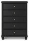Lanolee Five Drawer Chest at Towne & Country Furniture (AL) furniture, home furniture, home decor, sofa, bedding