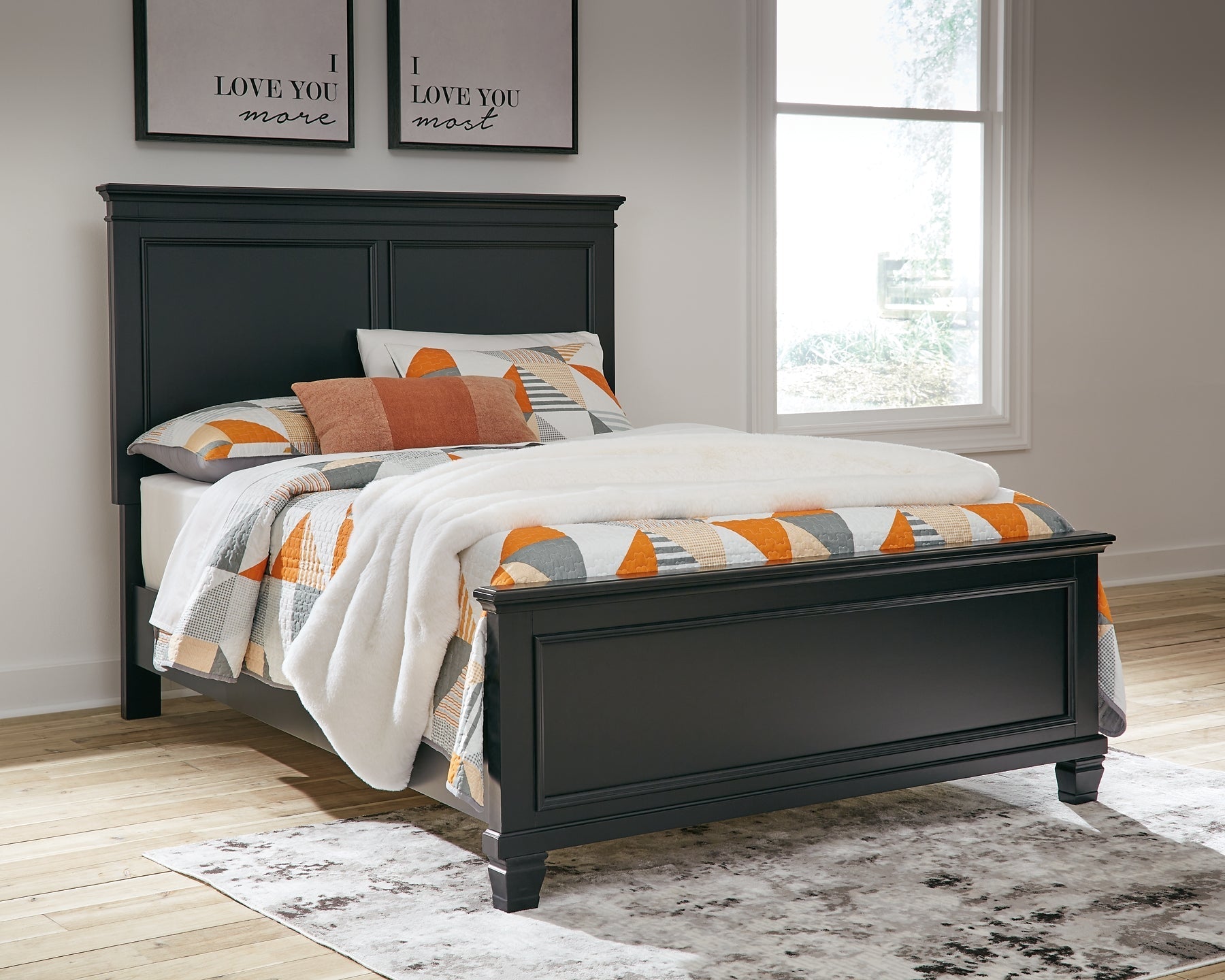 Lanolee Full Panel Bed with Mirrored Dresser, Chest and 2 Nightstands at Towne & Country Furniture (AL) furniture, home furniture, home decor, sofa, bedding