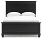 Lanolee Full Panel Bed with Mirrored Dresser and 2 Nightstands at Towne & Country Furniture (AL) furniture, home furniture, home decor, sofa, bedding