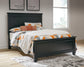 Lanolee Full Panel Bed with Mirrored Dresser and 2 Nightstands at Towne & Country Furniture (AL) furniture, home furniture, home decor, sofa, bedding