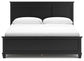 Lanolee King Panel Bed with Mirrored Dresser, Chest and Nightstand at Towne & Country Furniture (AL) furniture, home furniture, home decor, sofa, bedding