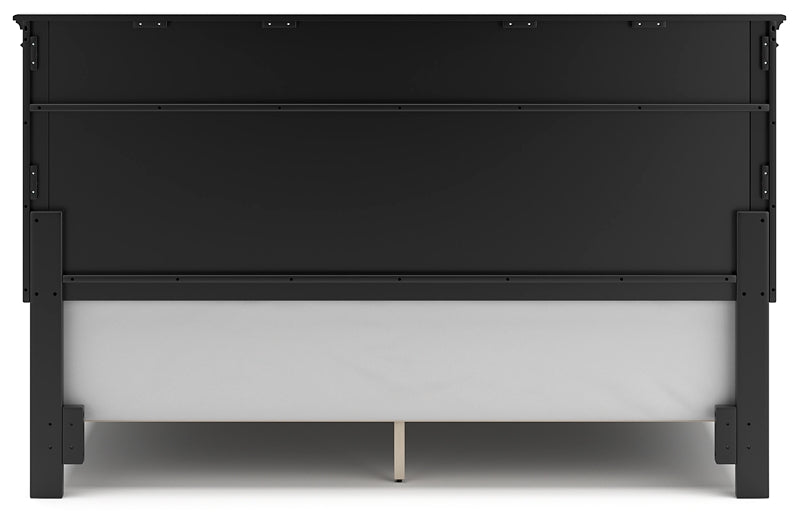 Lanolee King Panel Bed with Mirrored Dresser, Chest and Nightstand at Towne & Country Furniture (AL) furniture, home furniture, home decor, sofa, bedding