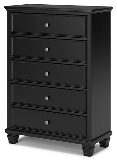 Lanolee Queen Panel Bed with Mirrored Dresser, Chest and Nightstand at Towne & Country Furniture (AL) furniture, home furniture, home decor, sofa, bedding