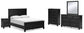 Lanolee Queen Panel Bed with Mirrored Dresser, Chest and Nightstand at Towne & Country Furniture (AL) furniture, home furniture, home decor, sofa, bedding