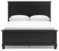 Lanolee Queen Panel Bed with Mirrored Dresser and 2 Nightstands at Towne & Country Furniture (AL) furniture, home furniture, home decor, sofa, bedding