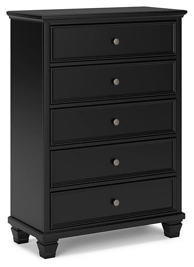 Lanolee Queen Panel Bed with Mirrored Dresser and Chest at Towne & Country Furniture (AL) furniture, home furniture, home decor, sofa, bedding