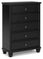 Lanolee Queen Panel Bed with Mirrored Dresser and Chest at Towne & Country Furniture (AL) furniture, home furniture, home decor, sofa, bedding