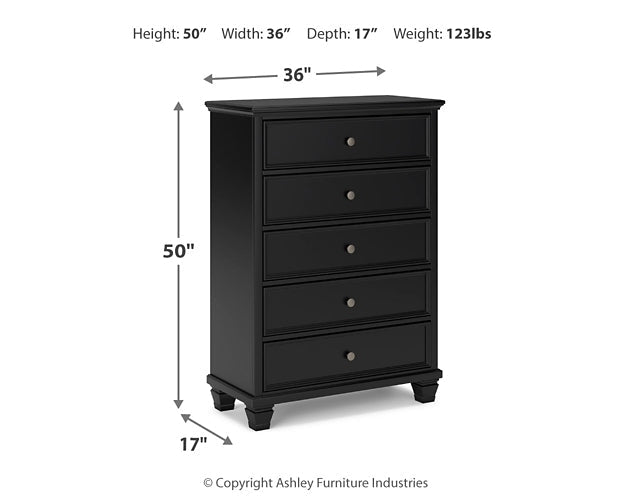 Lanolee Queen Panel Bed with Mirrored Dresser and Chest at Towne & Country Furniture (AL) furniture, home furniture, home decor, sofa, bedding