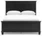 Lanolee Queen Panel Bed with Mirrored Dresser and Chest at Towne & Country Furniture (AL) furniture, home furniture, home decor, sofa, bedding
