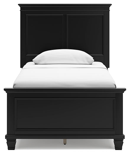 Lanolee Twin Panel Bed with Mirrored Dresser, Chest and 2 Nightstands at Towne & Country Furniture (AL) furniture, home furniture, home decor, sofa, bedding