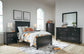 Lanolee Twin Panel Bed with Mirrored Dresser, Chest and Nightstand at Towne & Country Furniture (AL) furniture, home furniture, home decor, sofa, bedding