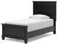 Lanolee Twin Panel Bed with Mirrored Dresser and 2 Nightstands at Towne & Country Furniture (AL) furniture, home furniture, home decor, sofa, bedding