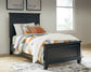 Lanolee Twin Panel Bed with Mirrored Dresser and 2 Nightstands at Towne & Country Furniture (AL) furniture, home furniture, home decor, sofa, bedding