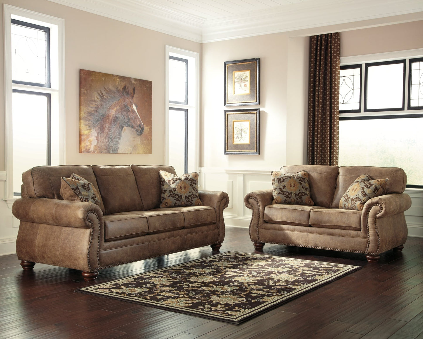 Larkinhurst Loveseat at Towne & Country Furniture (AL) furniture, home furniture, home decor, sofa, bedding