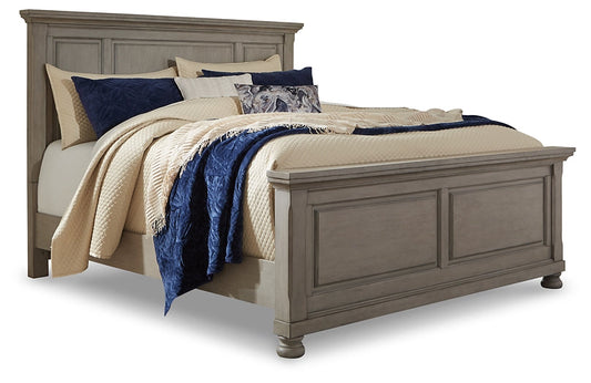 Lettner California King Panel Bed with Mirrored Dresser, Chest and 2 Nightstands at Towne & Country Furniture (AL) furniture, home furniture, home decor, sofa, bedding