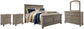 Lettner California King Panel Bed with Mirrored Dresser and 2 Nightstands at Towne & Country Furniture (AL) furniture, home furniture, home decor, sofa, bedding