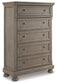 Lettner California King Panel Bed with Mirrored Dresser and Chest at Towne & Country Furniture (AL) furniture, home furniture, home decor, sofa, bedding
