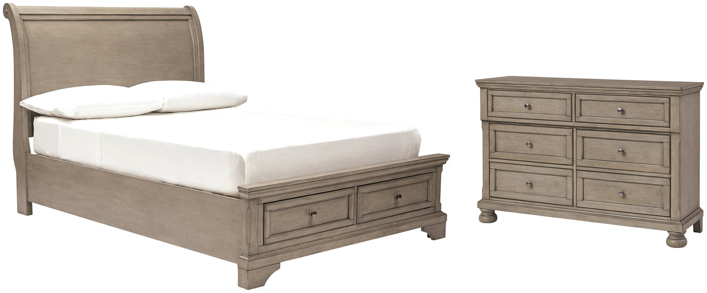 Lettner Full Sleigh Bed with Dresser at Towne & Country Furniture (AL) furniture, home furniture, home decor, sofa, bedding