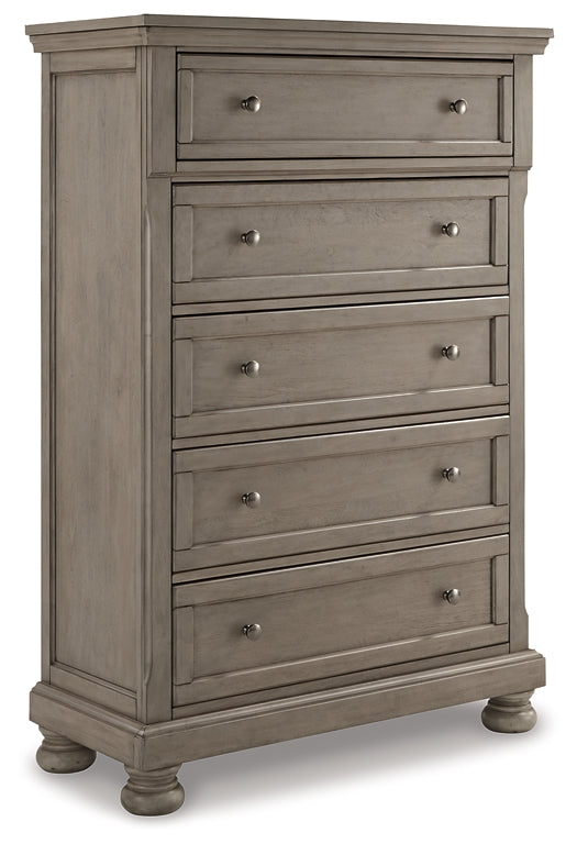 Lettner Queen Sleigh Bed with 2 Storage Drawers with Mirrored Dresser and Chest at Towne & Country Furniture (AL) furniture, home furniture, home decor, sofa, bedding