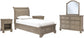 Lettner Twin Sleigh Bed with Mirrored Dresser and 2 Nightstands at Towne & Country Furniture (AL) furniture, home furniture, home decor, sofa, bedding