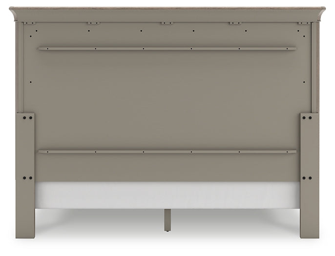 Lexorne King Sleigh Bed with Mirrored Dresser and Chest at Towne & Country Furniture (AL) furniture, home furniture, home decor, sofa, bedding