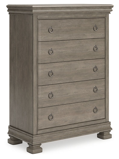 Lexorne King Sleigh Bed with Mirrored Dresser and Chest at Towne & Country Furniture (AL) furniture, home furniture, home decor, sofa, bedding