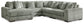 Lindyn 5-Piece Sectional with Ottoman at Towne & Country Furniture (AL) furniture, home furniture, home decor, sofa, bedding