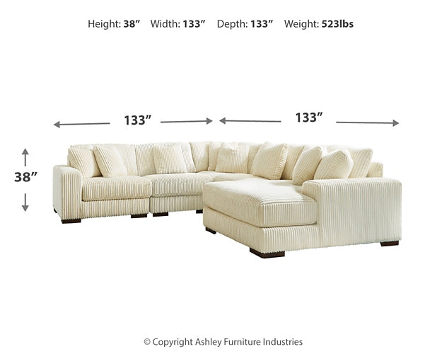 Lindyn 5-Piece Sectional with Ottoman at Towne & Country Furniture (AL) furniture, home furniture, home decor, sofa, bedding