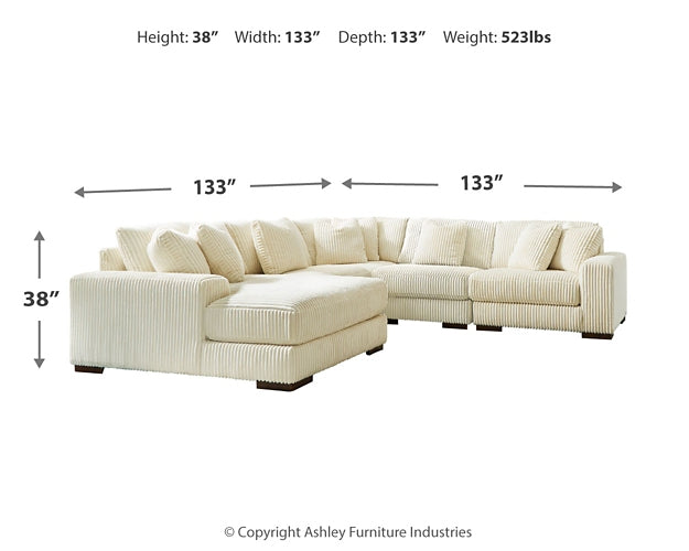 Lindyn 5-Piece Sectional with Ottoman at Towne & Country Furniture (AL) furniture, home furniture, home decor, sofa, bedding