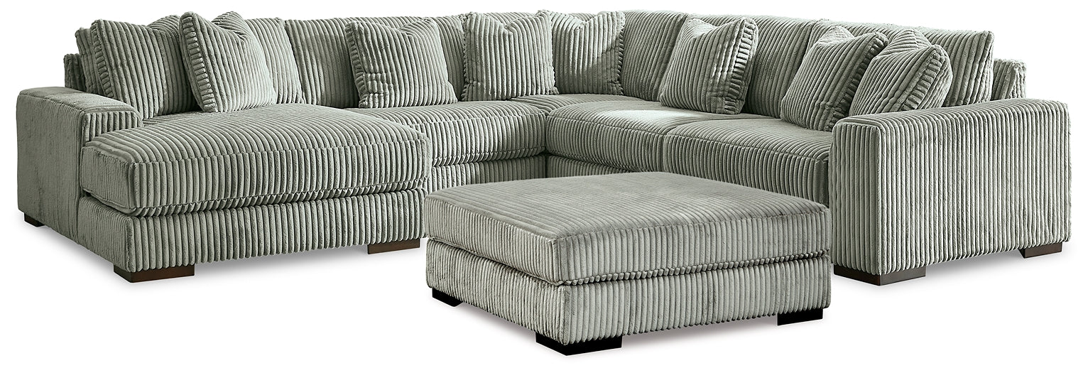 Lindyn 5-Piece Sectional with Ottoman at Towne & Country Furniture (AL) furniture, home furniture, home decor, sofa, bedding
