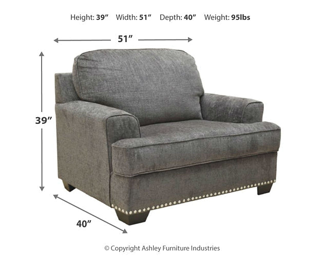 Locklin Chair and Ottoman at Towne & Country Furniture (AL) furniture, home furniture, home decor, sofa, bedding