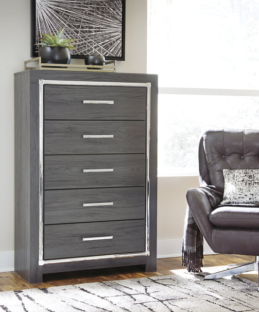 Lodanna Five Drawer Chest at Towne & Country Furniture (AL) furniture, home furniture, home decor, sofa, bedding