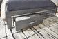 Lodanna Full Panel Bed with 2 Storage Drawers with Mirrored Dresser at Towne & Country Furniture (AL) furniture, home furniture, home decor, sofa, bedding