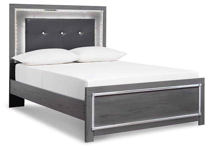 Lodanna Full Panel Bed with Mirrored Dresser, Chest and 2 Nightstands at Towne & Country Furniture (AL) furniture, home furniture, home decor, sofa, bedding