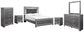 Lodanna Full Panel Bed with Mirrored Dresser, Chest and 2 Nightstands at Towne & Country Furniture (AL) furniture, home furniture, home decor, sofa, bedding