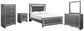 Lodanna Full Panel Bed with Mirrored Dresser, Chest and Nightstand at Towne & Country Furniture (AL) furniture, home furniture, home decor, sofa, bedding