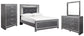 Lodanna Full Panel Bed with Mirrored Dresser and Chest at Towne & Country Furniture (AL) furniture, home furniture, home decor, sofa, bedding